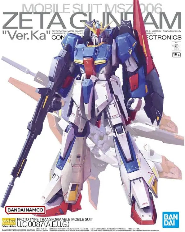 MG 1/100 Zeta Gundam (Ver.Ka) Model Kit – Midwest Hobby and Craft MG 1/100 Zeta Gundam (Ver.Ka) Model Kit – Midwest Hobby and Craft