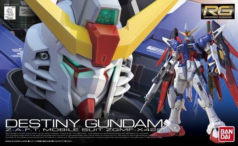 Bandai Hobby BAN181595 Modellkit, 1/144 skala 11 RG Destiny Gundam  modellset, skala 1:144, ingen färg