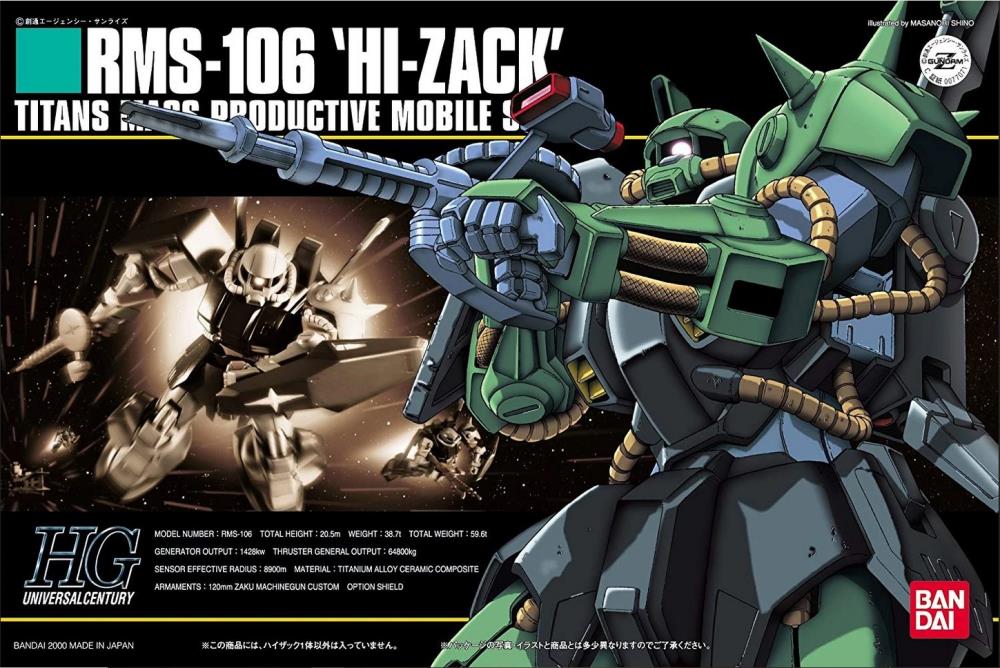 HGUC 1/144 RMS-106 Hi-Zack Model Kit #012 – Midwest Hobby and Craft