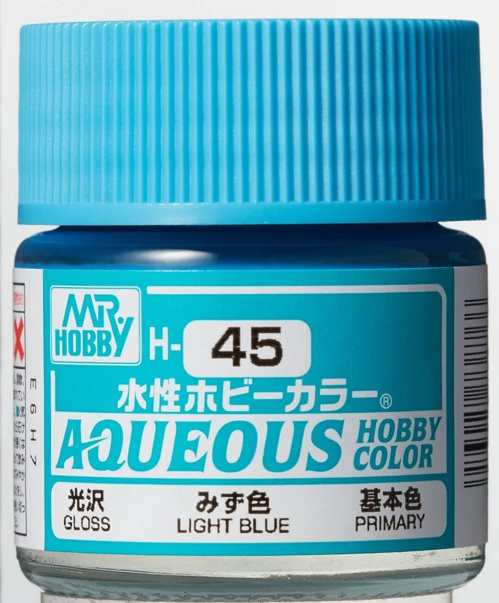 Mr. Color Aqueous H45 (Gloss Light Blue) 10ml – Midwest Hobby and
