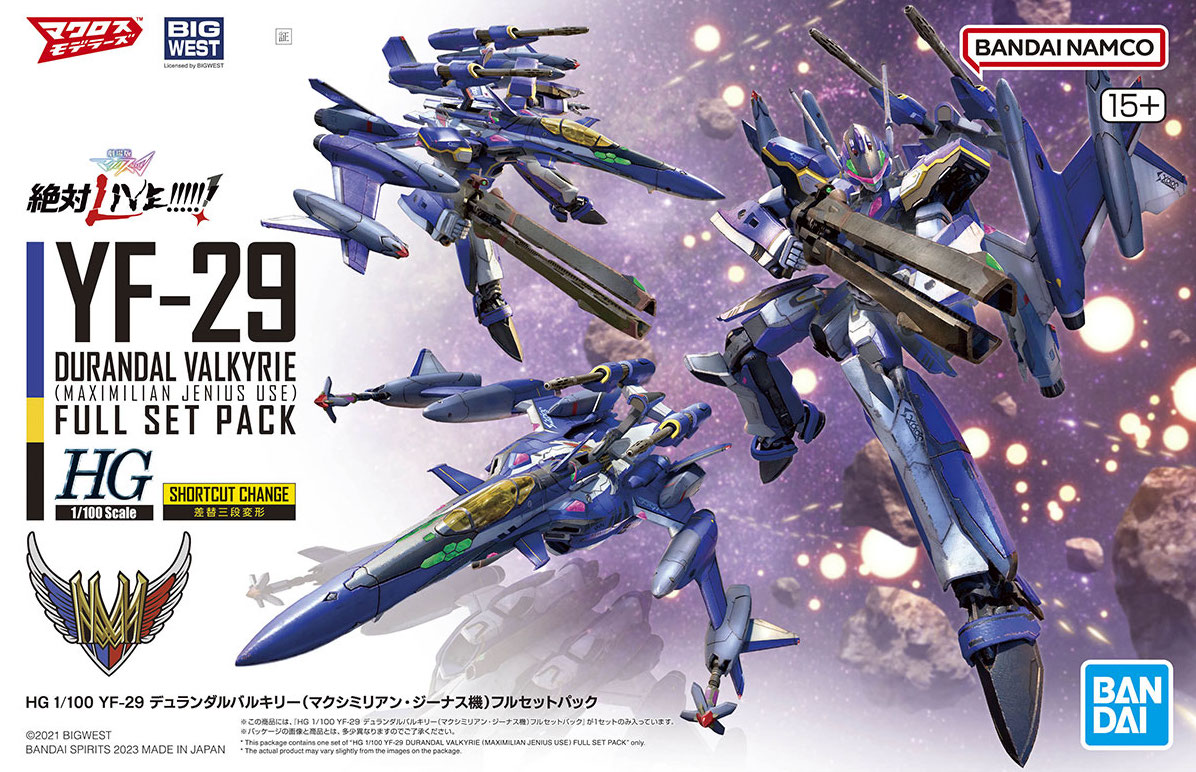 1/100 HG YF-29 Durandal Valkyrie (Maximilian Genus Custom) Full