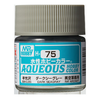 Mr. Color Aqueous H75 (Semi-Gloss Dark Sea Green) 10ml