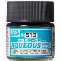 Mr. Hobby Aqueous H513 Flat Dark Gray (Dunkel Grau) 10ml