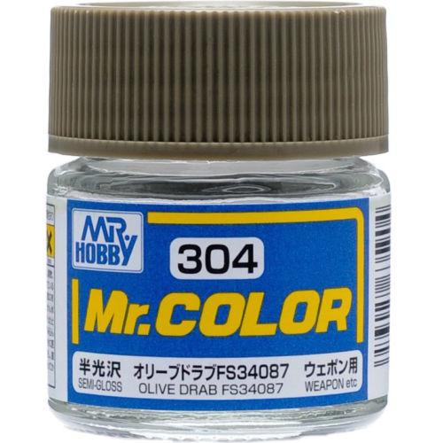 Mr Color C304 Olive Drab FS34087 (Semi-Gloss/Aircraft)