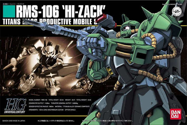 HGUC 1/144 RMS-106 Hi-Zack Model Kit #012