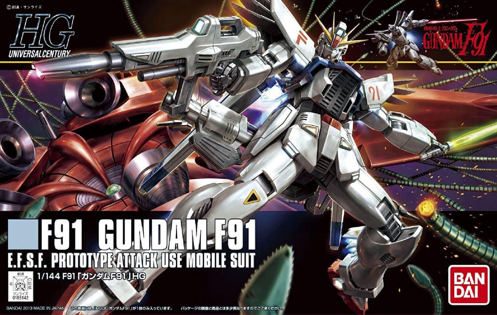 HGUC 1/144 F91 Gundam F91 Model Kit #167 – Midwest Hobby and Craft