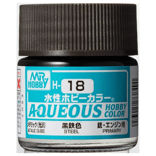 Mr. Color Aqueous H18 (Metallic Steel) 10ml