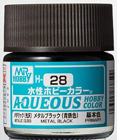 Mr. Color Aqueous H28 (Metallic Black) 10ml