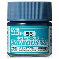 Mr. Color Aqueous H56 (Semi-Gloss Intermediate Blue) 10ml